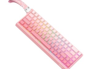 Onikuma G69 Magnetic Switch Gamer Billentyűzet - Pink