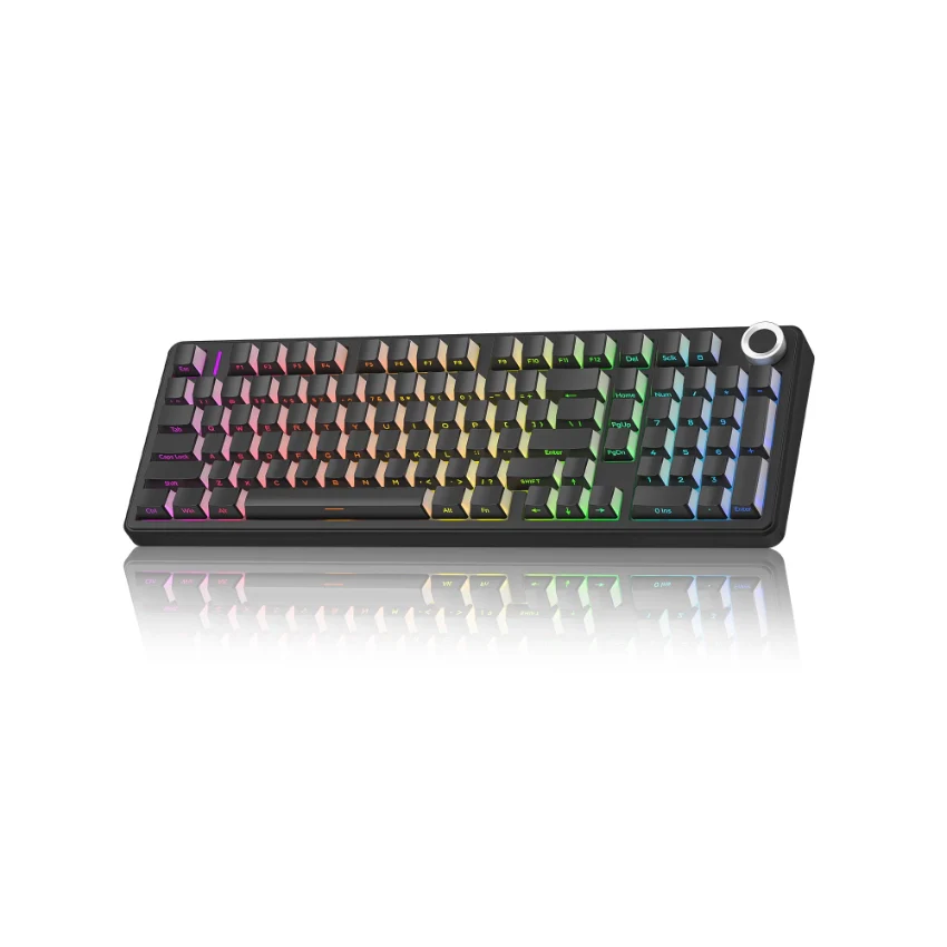 AULA F99 PRO Vezeték Nélküli Mechanikus Gamer Billentyűzet - Full Black