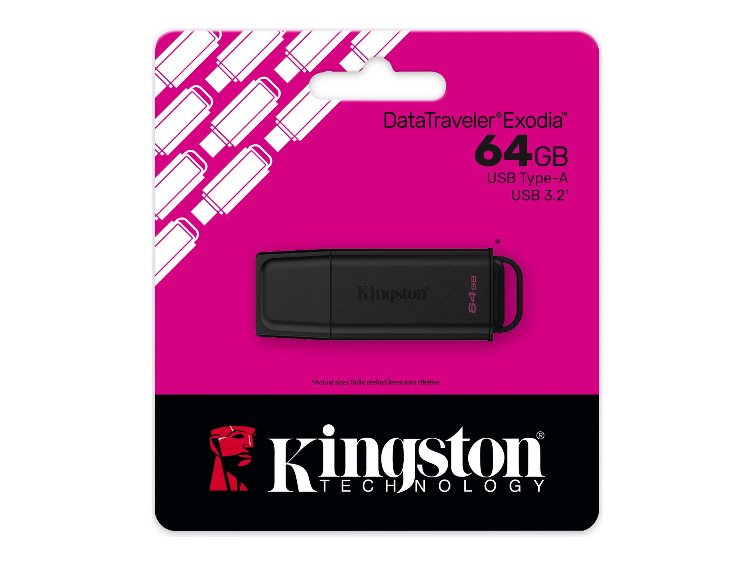 KINGSTON 64GB Portable USB 3.2 Black
