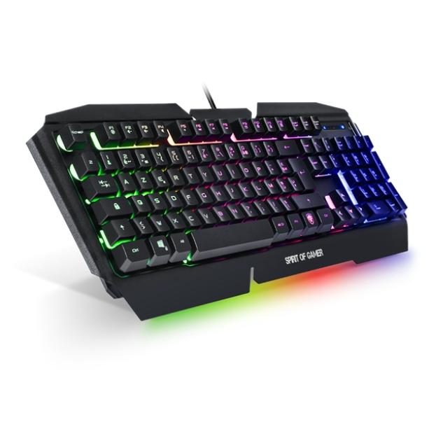 Spirit of Gamer PRO-K5 Világító Gamer Magyar USB billentyűzet