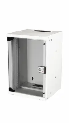 Equip Fali Rackszekrény - EWM-09-3030-B (10", 9U, 300x300mm, lapra szerelt, szürke)