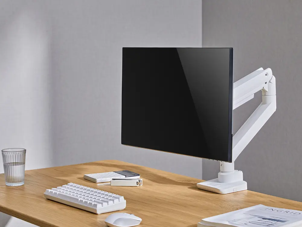 Equip Monitor Asztali konzol - 650181 (17"-49", 1 monitor, dönthető, forgatható, Max.: 20kg, fehér) – 7. kép