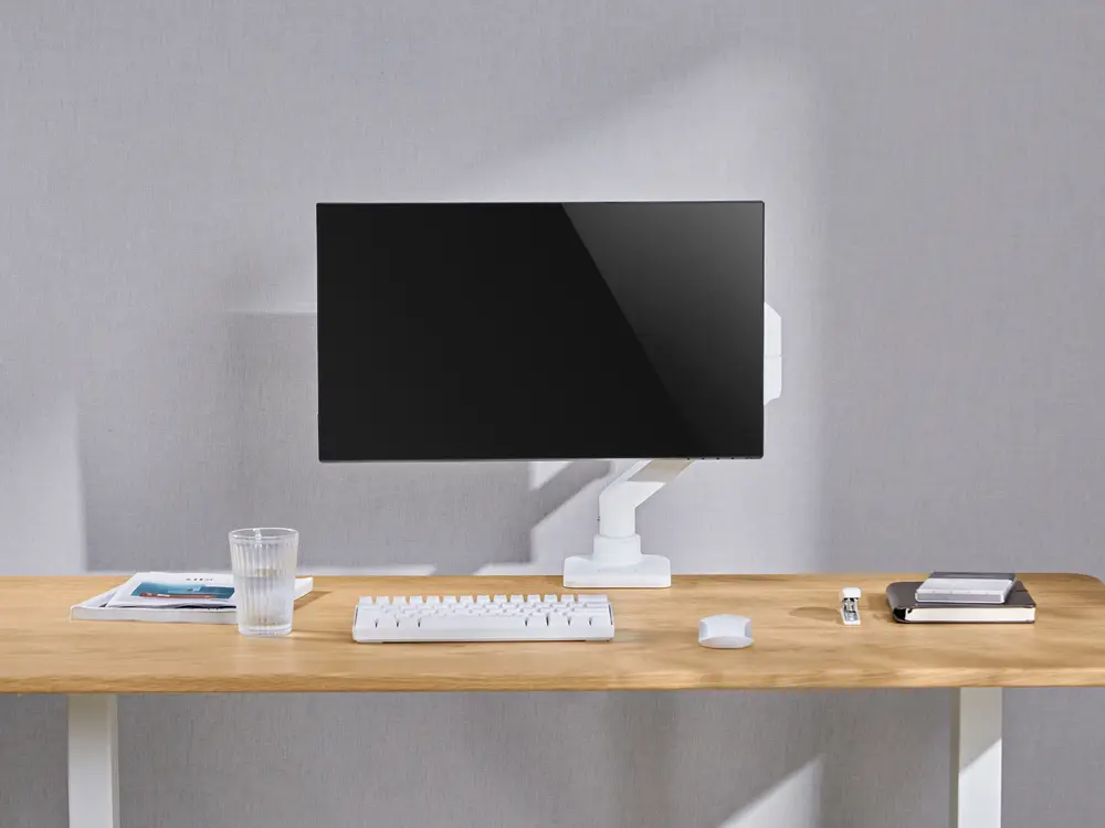Equip Monitor Asztali konzol - 650181 (17"-49", 1 monitor, dönthető, forgatható, Max.: 20kg, fehér) – 8. kép