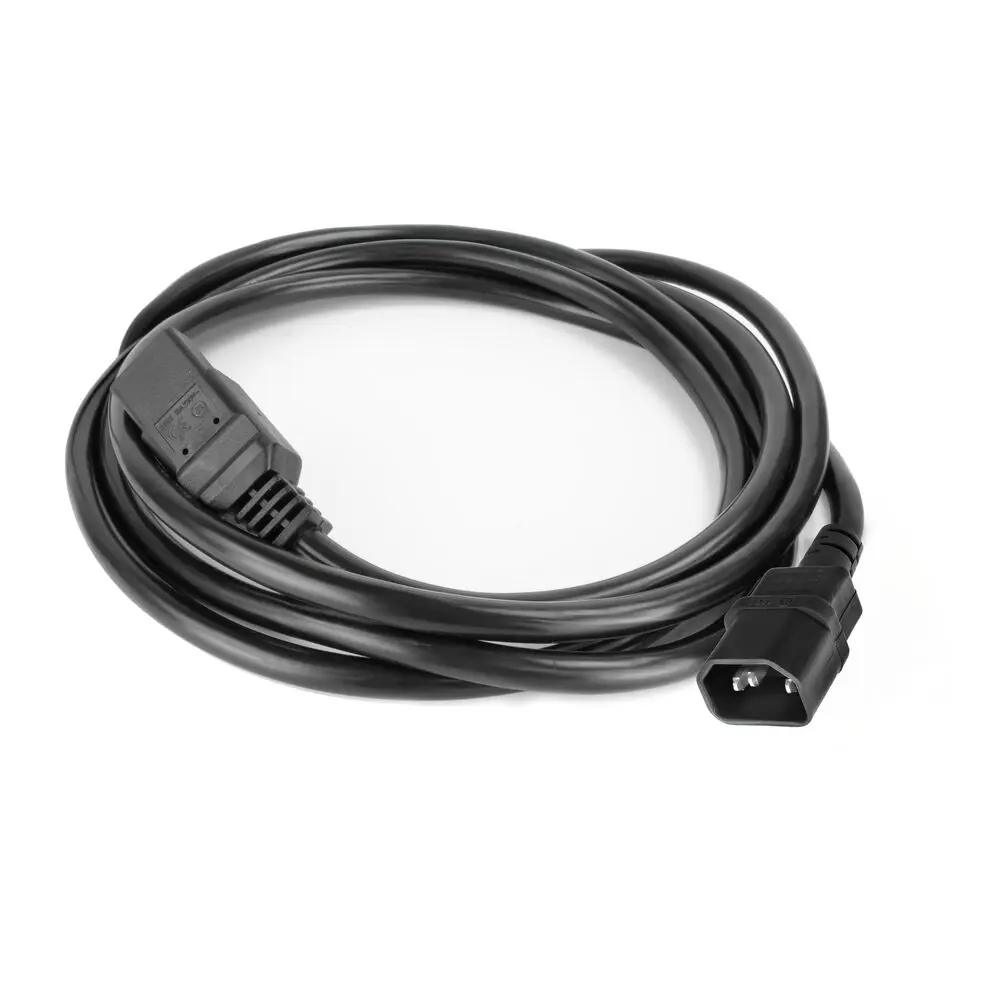 ACT Powercord C14 male- C21 famale 1,5m Black – 2. kép